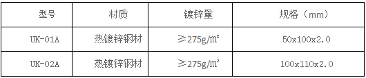 U型卡的规格 U型卡的规格